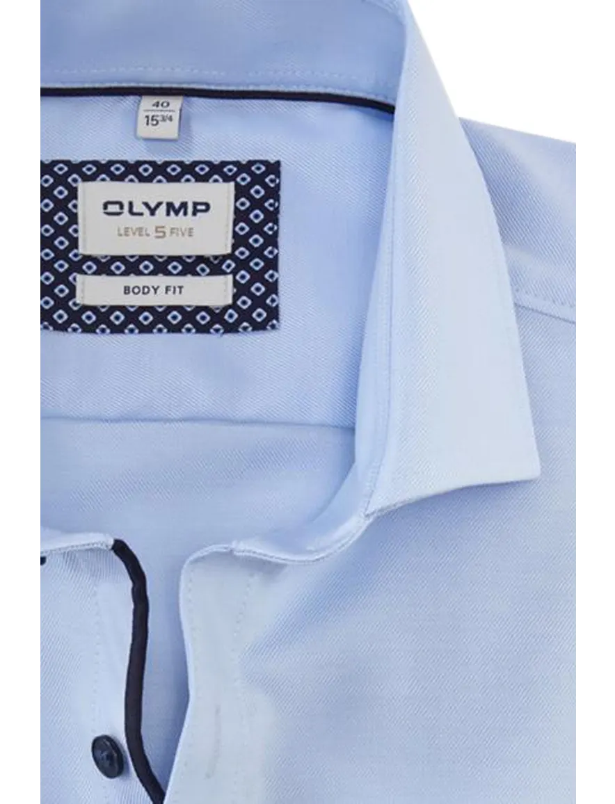 OLYMP Level Five body fit business overhemd blauw ml 7