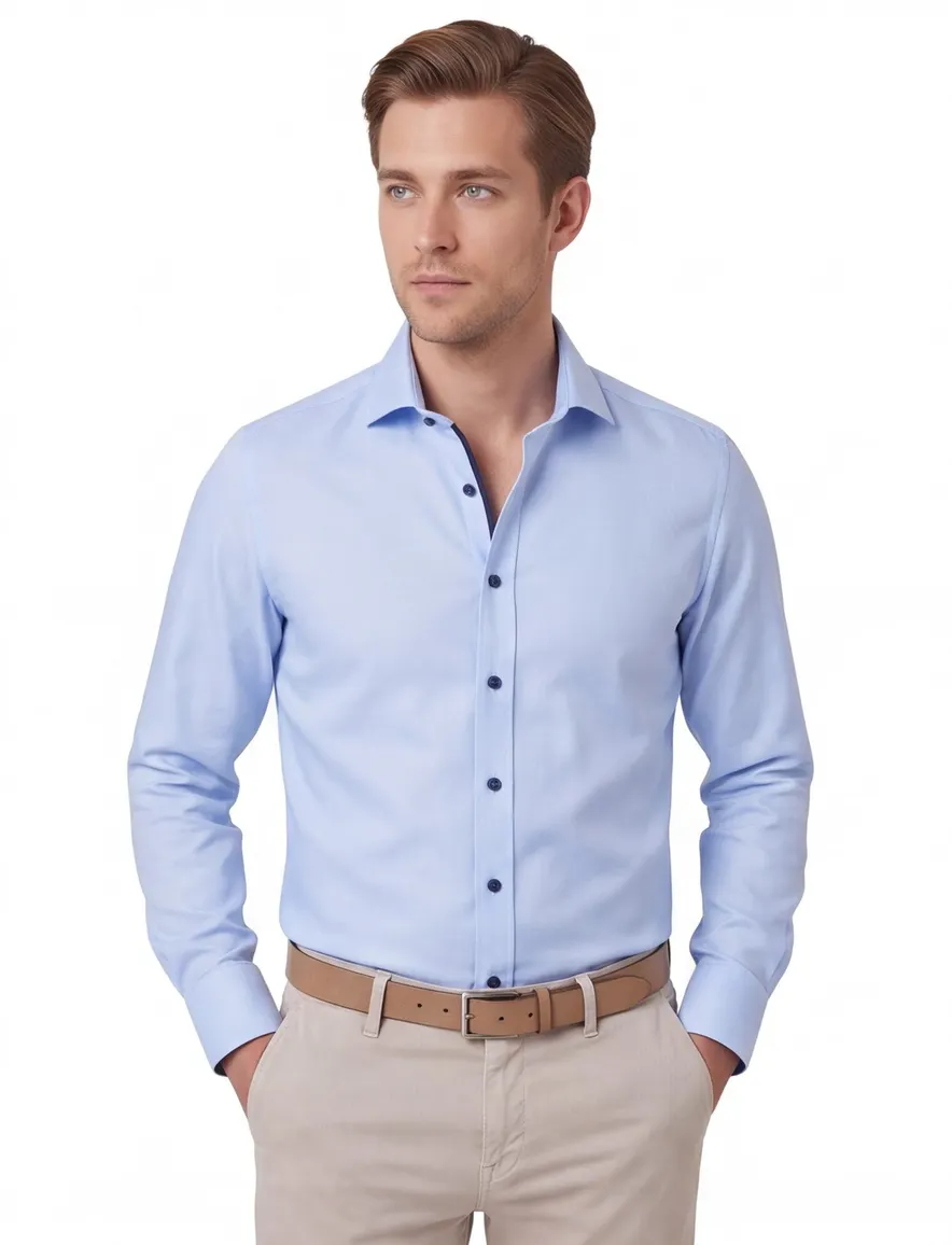 OLYMP Level Five body fit business overhemd blauw ml 7