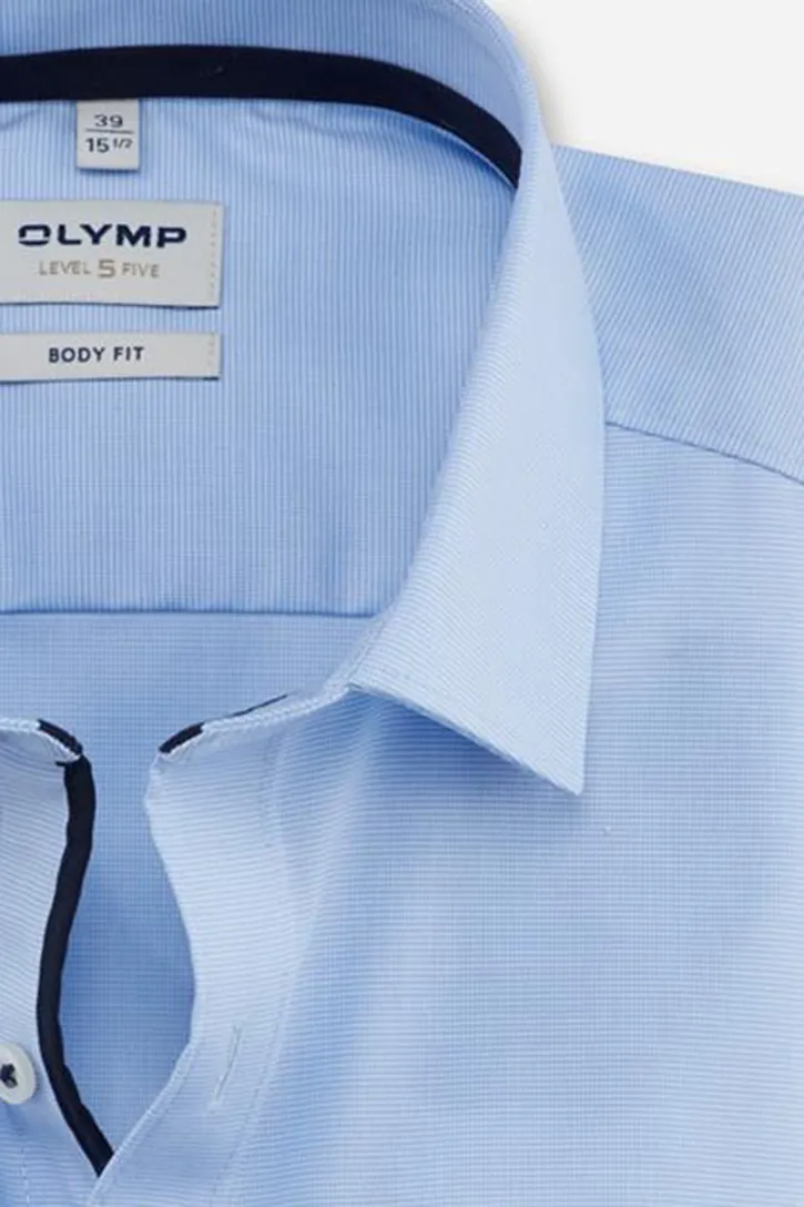Olymp overhemd lichtblauw Body Fit katoen