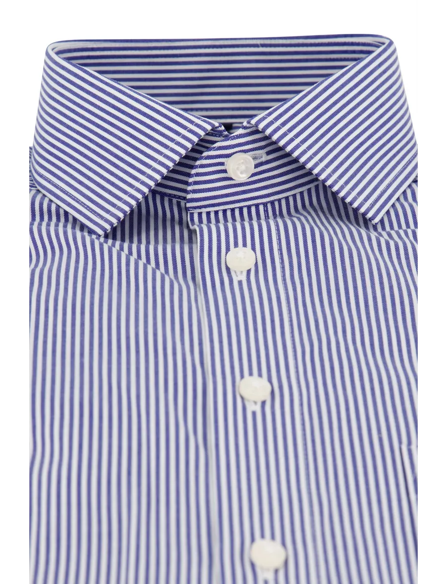 Olymp luxor donkerblauw gestreept