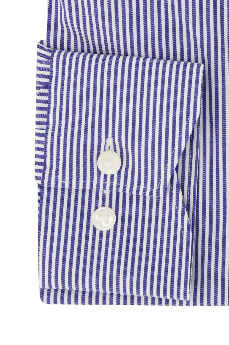 Olymp luxor donkerblauw gestreept