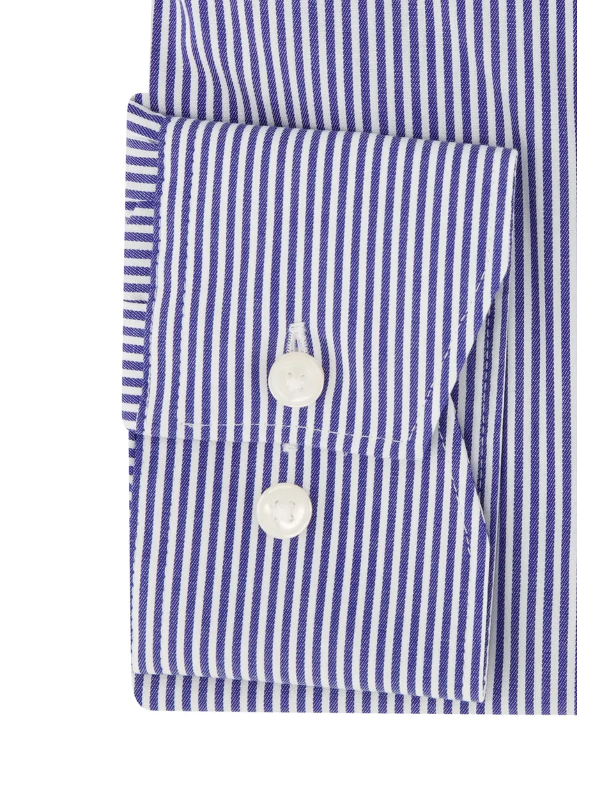Olymp luxor donkerblauw gestreept