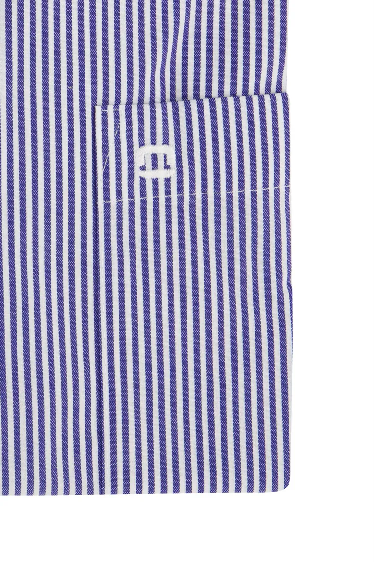Olymp luxor donkerblauw gestreept