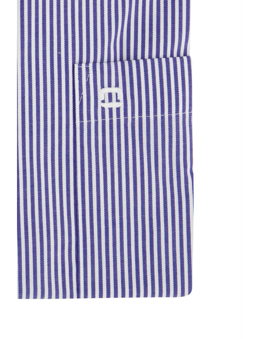 Olymp luxor donkerblauw gestreept