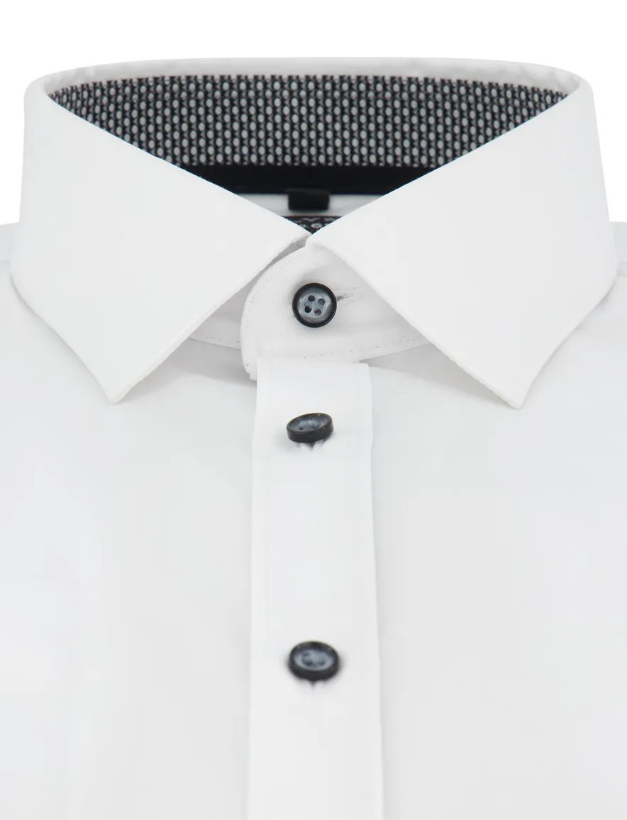 Olymp overhemd wit super slim fit katoen ml7