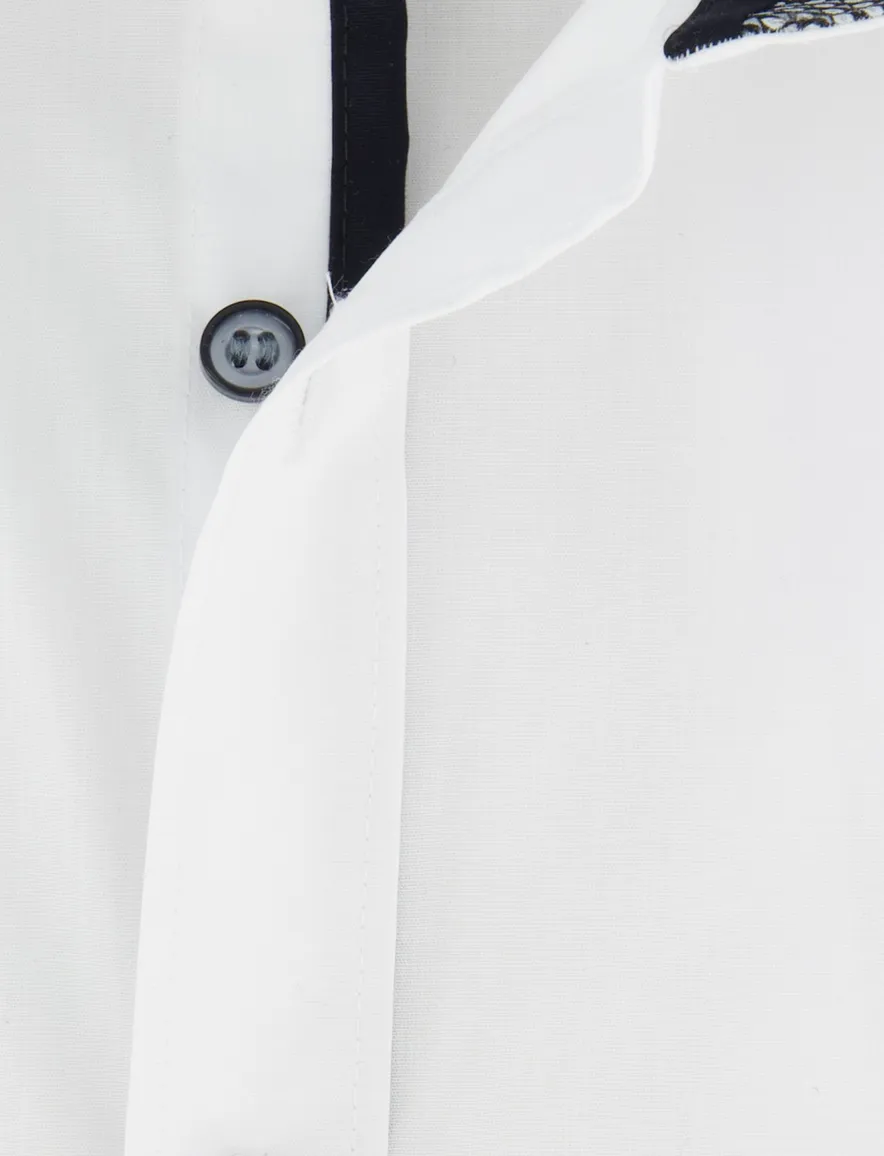 Olymp overhemd wit super slim fit katoen ml7