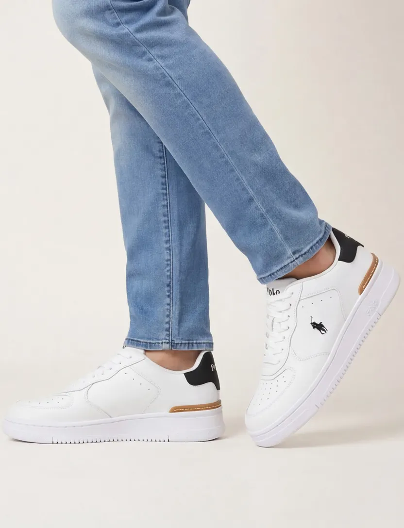 Polo Ralph Lauren effen sneakers wit