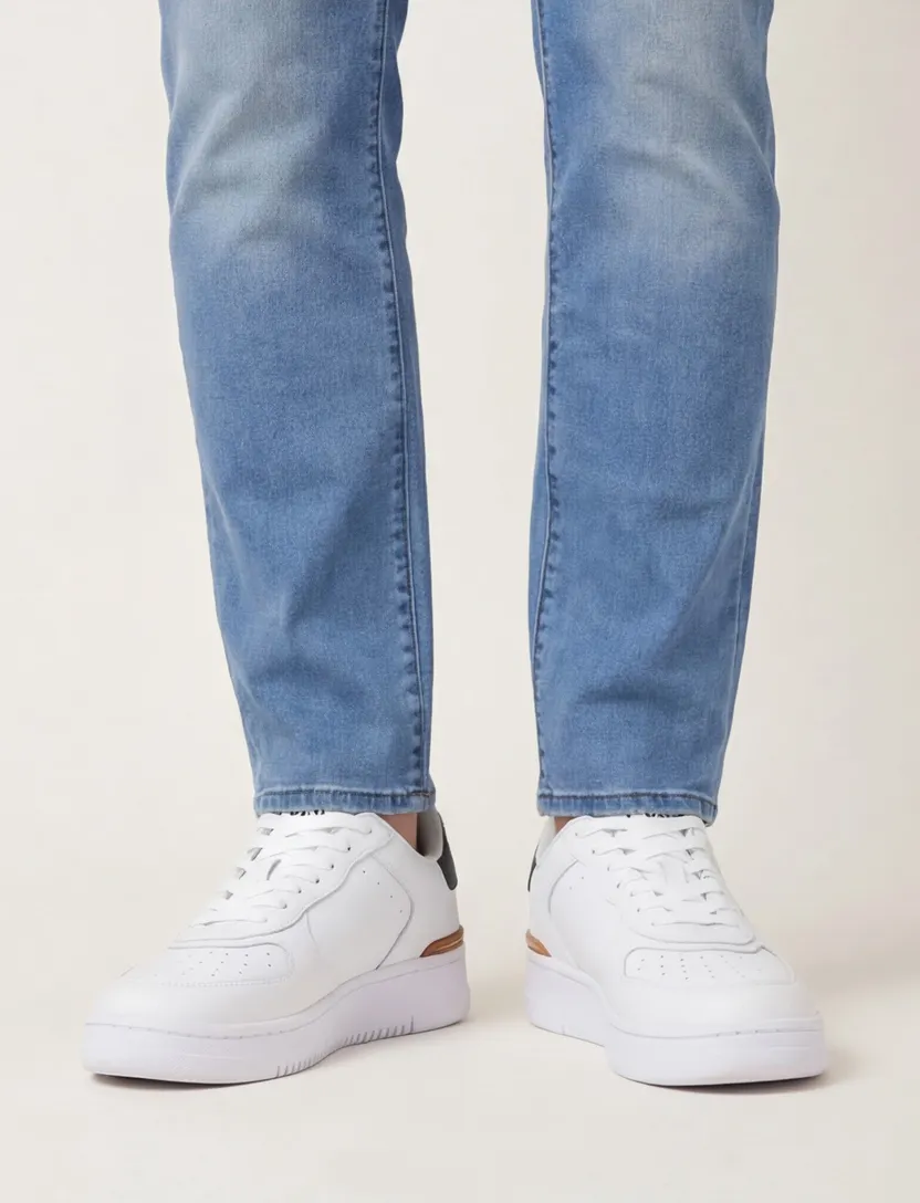 Polo Ralph Lauren effen sneakers wit