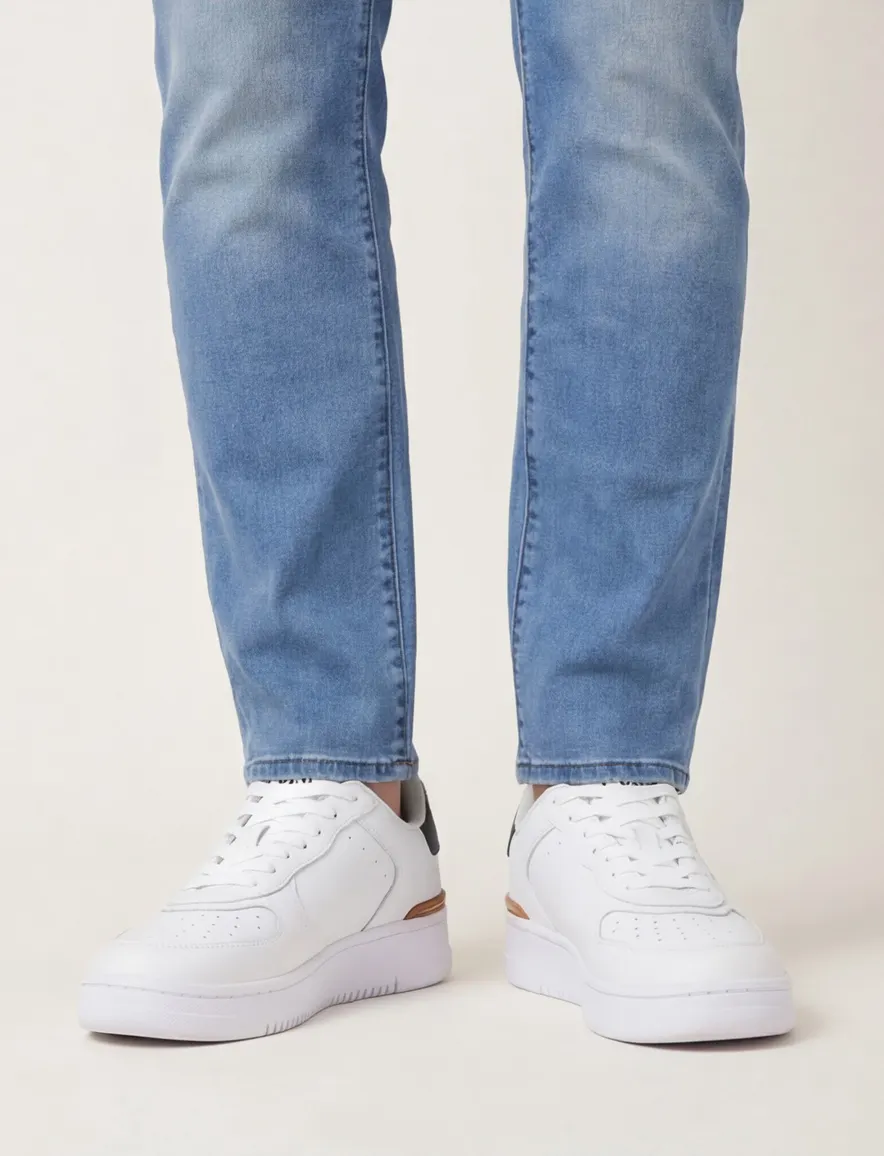 Polo Ralph Lauren sneaker wit effen