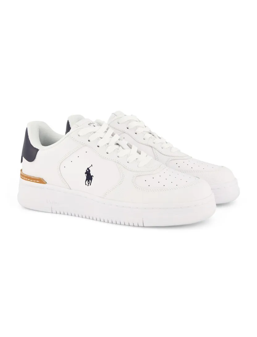 Polo Ralph Lauren effen sneakers wit
