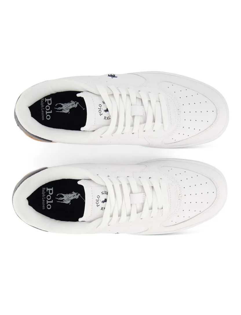 Polo Ralph Lauren effen sneakers wit