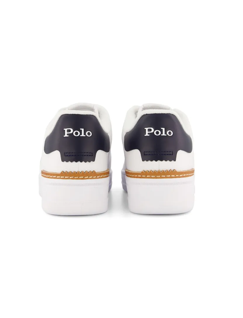 Polo Ralph Lauren effen sneakers wit