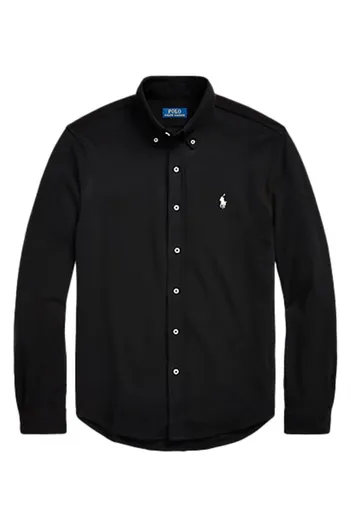 Polo Ralph Lauren Polo Ralph Lauren overhemd katoen zwart normale fit Big&Tall