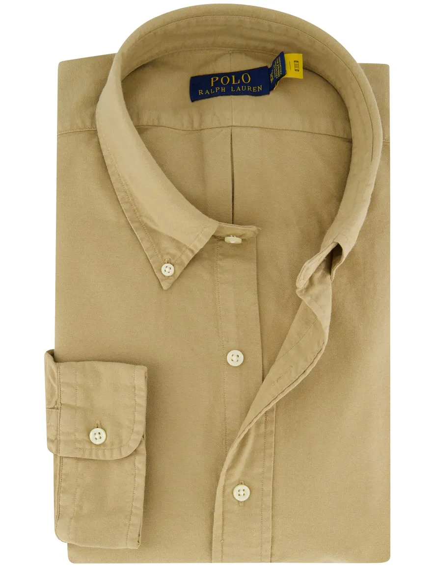 Polo Ralph Lauren overhemd beige katoen