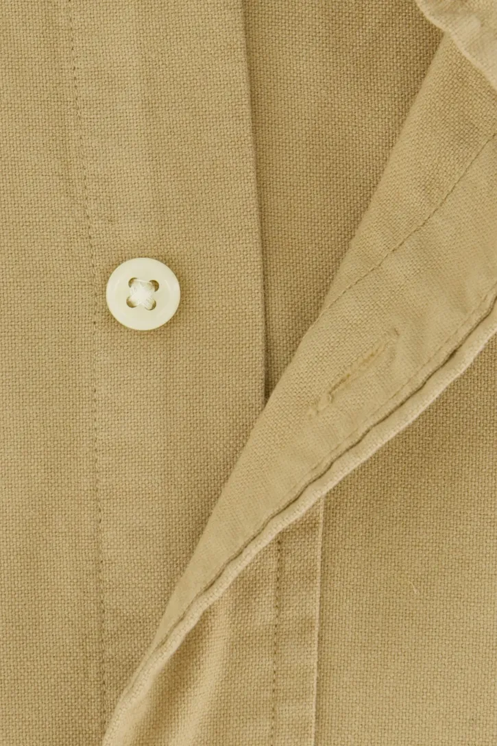 Beige Polo Ralph Lauren casual overhemd normale fit katoen