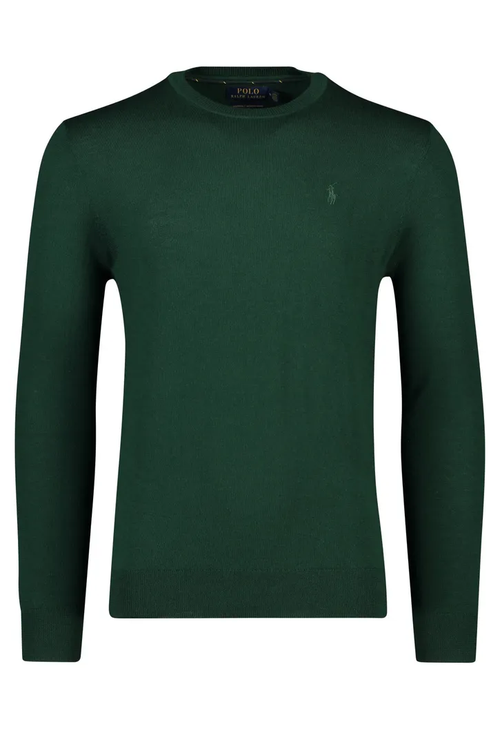 Polo Ralph Lauren Big & Tall trui ronde hals groen effen wol