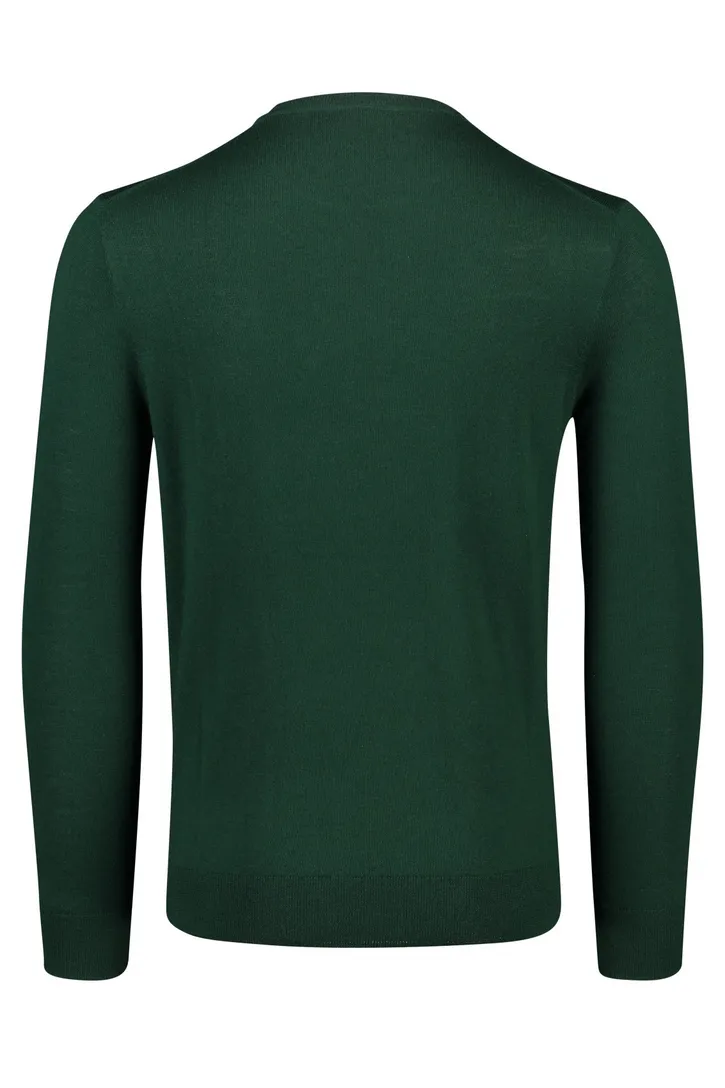 Polo Ralph Lauren Big & Tall trui ronde hals groen effen wol