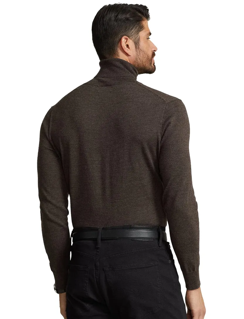 Polo Ralph Lauren coltrui normale fit bruin wol