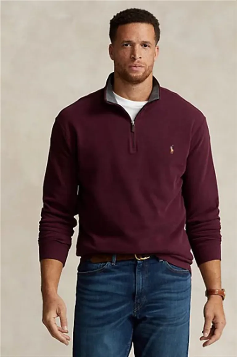 Polo Ralph Lauren trui katoen bordeaux normale fit