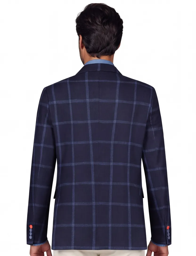 A Fish Named Fred colbert wol slim fit geruit
