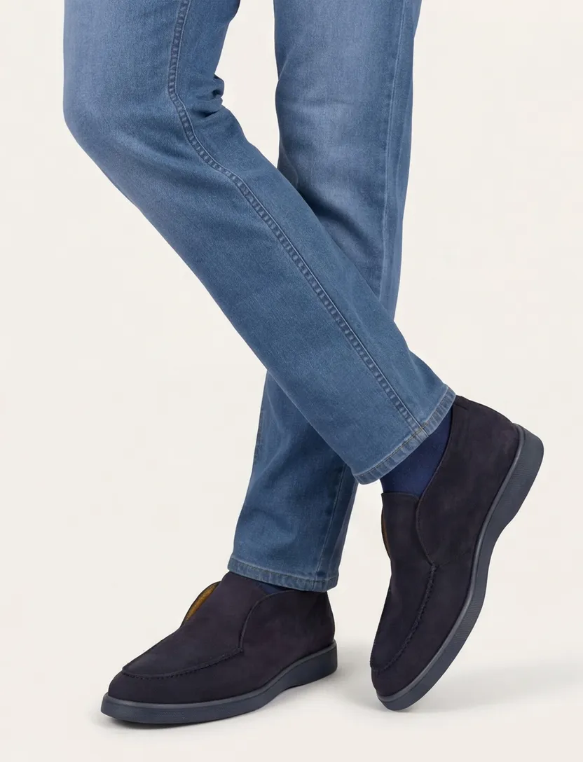 Loafers van Magnanni donkerblauw leer