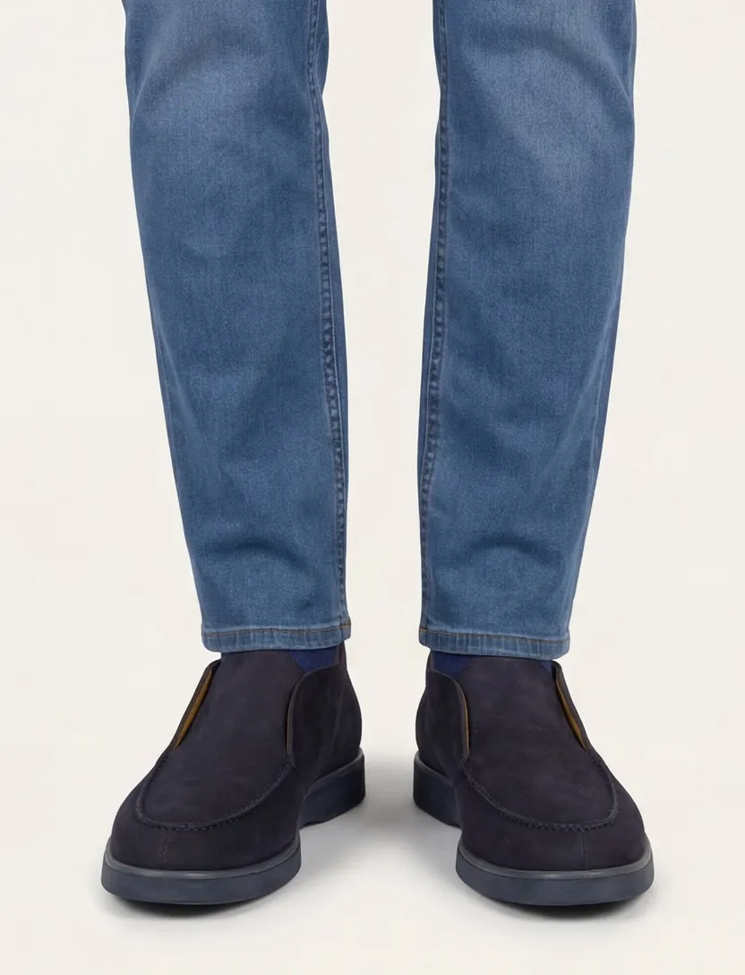 Loafers van Magnanni donkerblauw leer