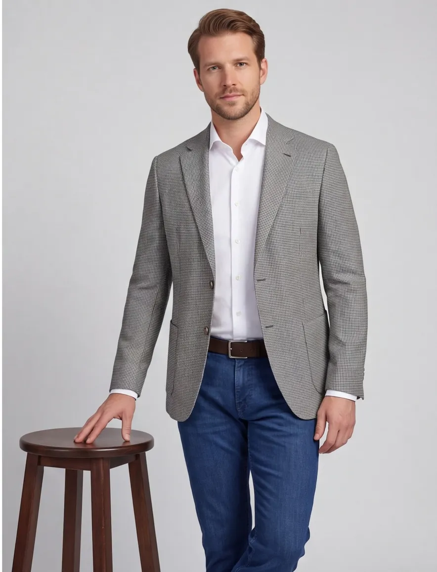 Dressler Colberts grijs geruit