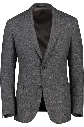 Dressler Dressler colbert wol normale fit antraciet