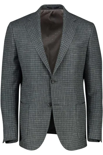 Dressler Eduard Dressler wollen colbert donkergroen shaped fit