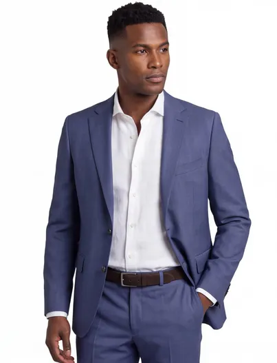 Dressler Dressler colbert Mix & Match lichtblauw shaped fit