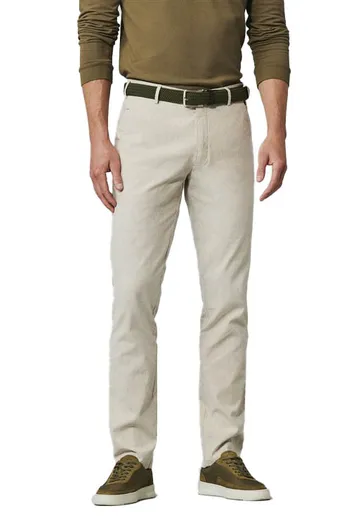 Meyer Meyer chino broek Bonn beige effen linnen