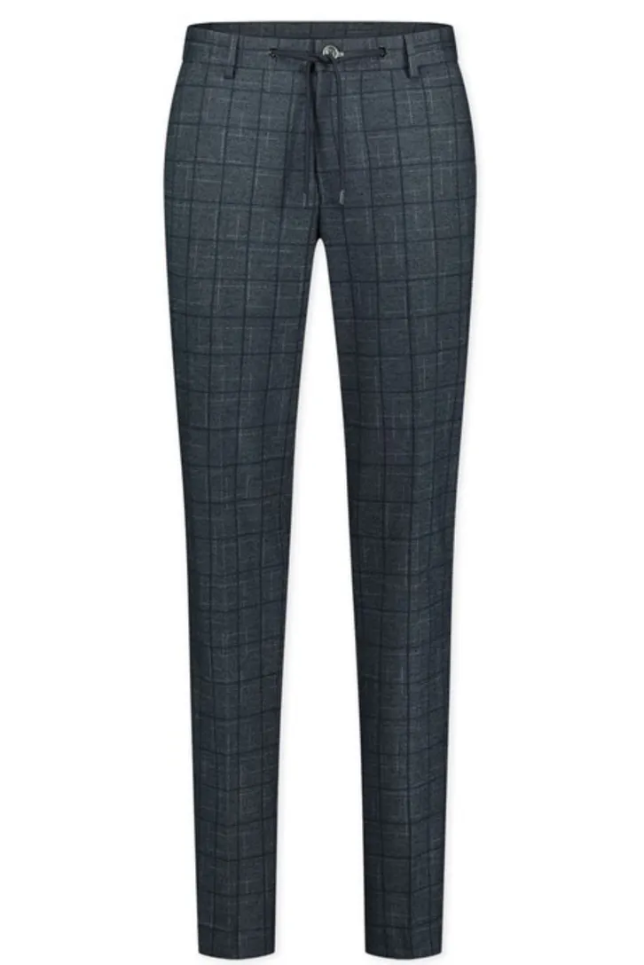 Blue Industry pantalon mix en match navy geruit
