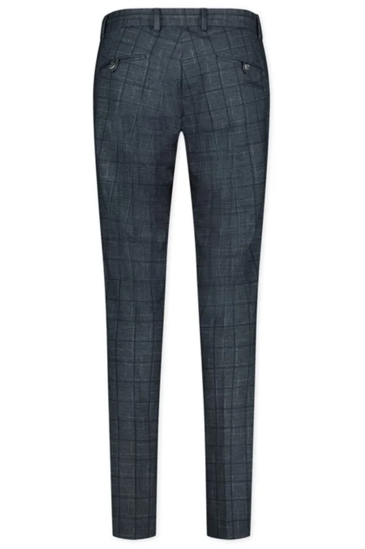 Blue Industry pantalon mix en match navy geruit