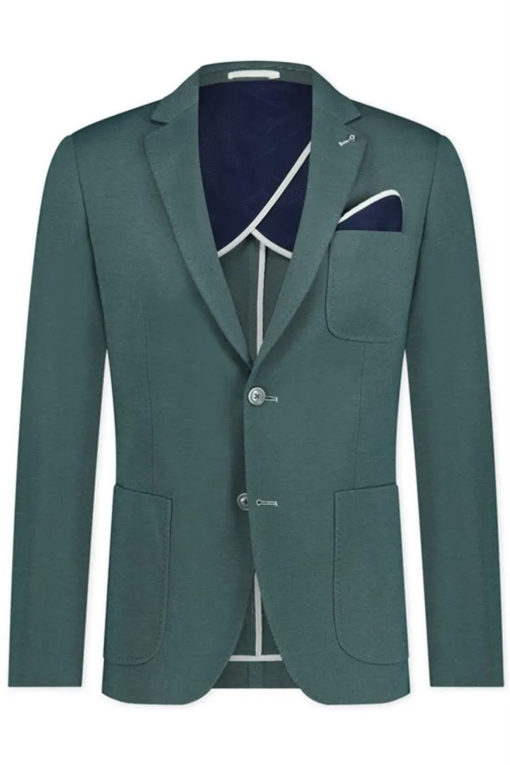 Blue Industry colbert mix & match turquoise uni katoen slim fit