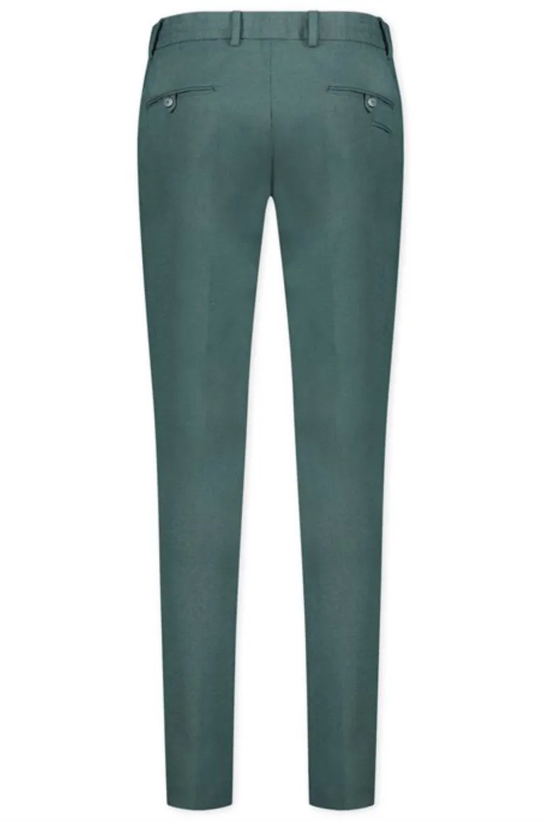 Blue Industry pantalon mix en match turquoise uni katoen slim fit