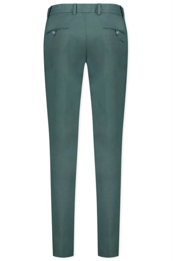 Slim fit Blue Industry pantalon mix en match groen effen katoen