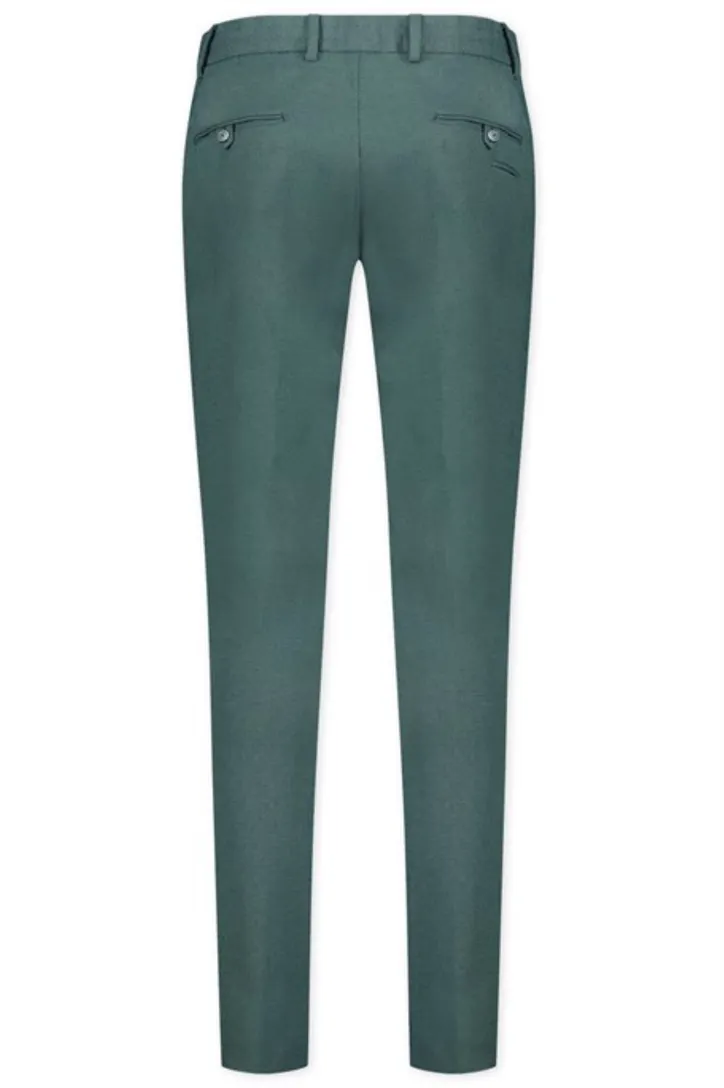 Slim fit Blue Industry pantalon mix en match turquoise effen katoen
