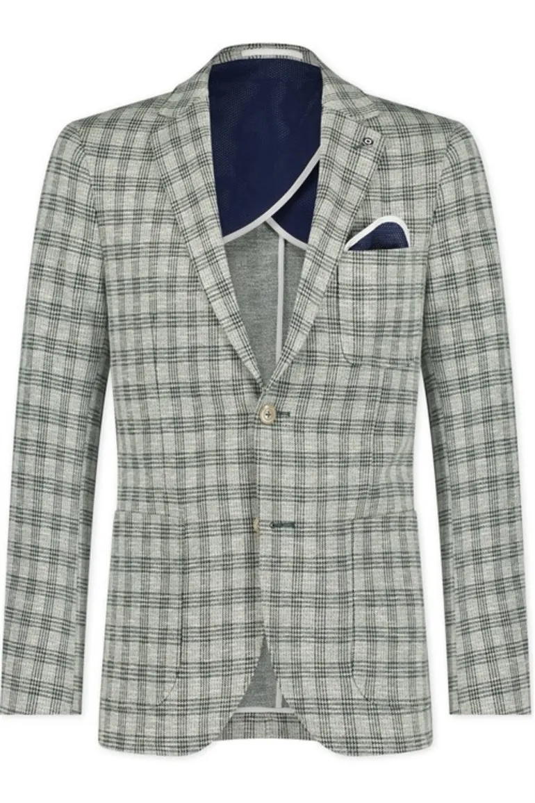 Groen geruit Blue Industry colbert mix & match slim fit