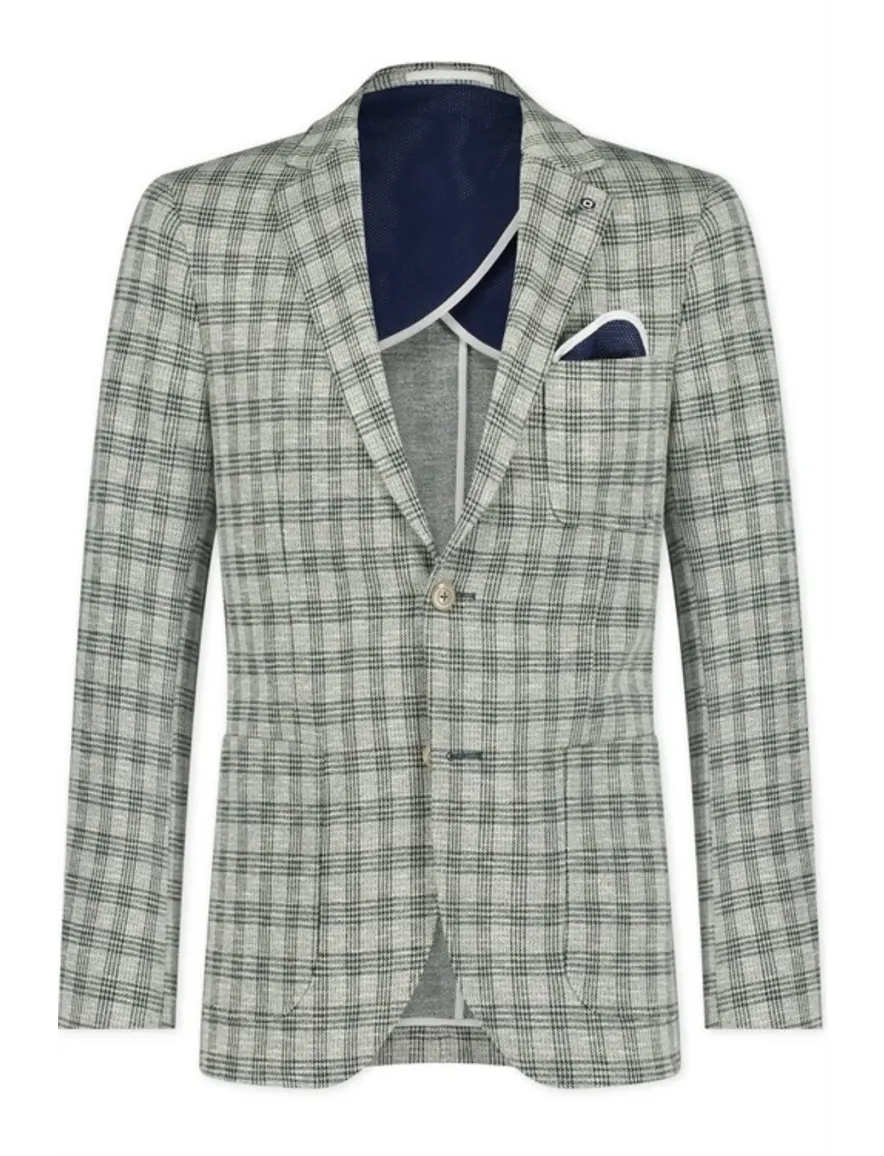 Groen geruit Blue Industry colbert mix & match slim fit