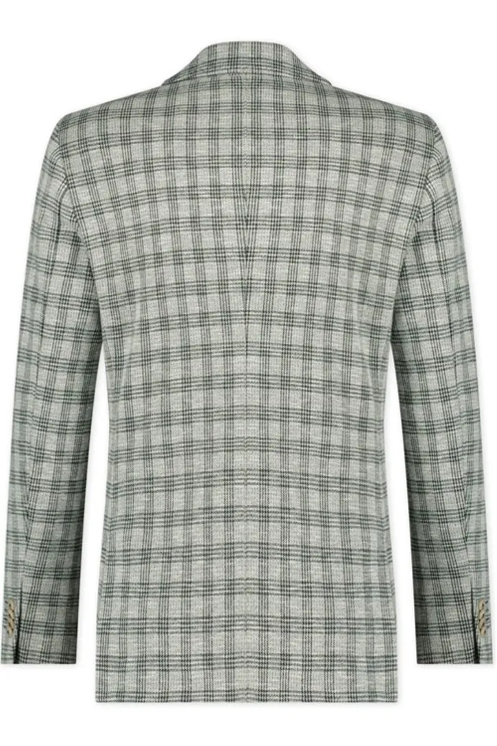 Slim fit Blue Industry colbert mix & match groen geruit