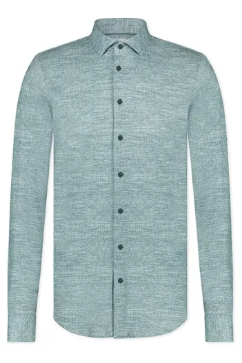 Blue Industry Casual Blue Industry overhemd slim fit turquoise effen katoen