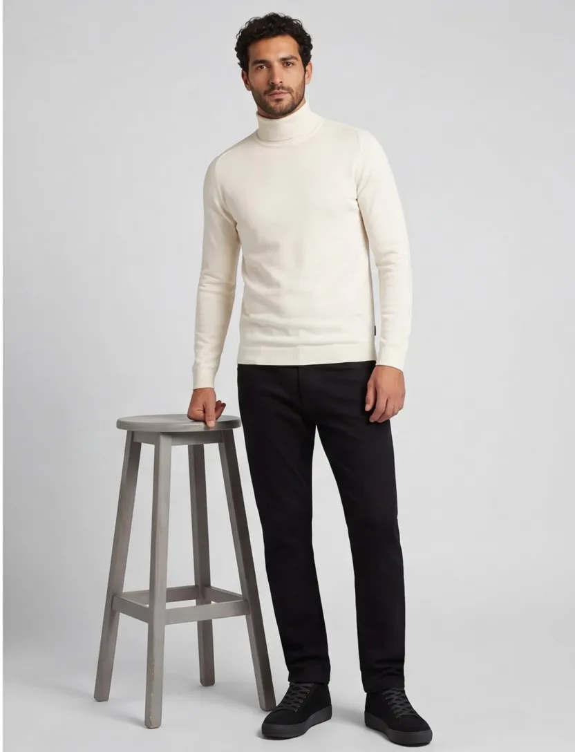 Blue Industry coltrui off-white slim fit katoen