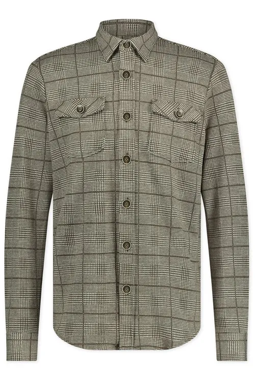 Blue Industry vest bruin geruit normale fit