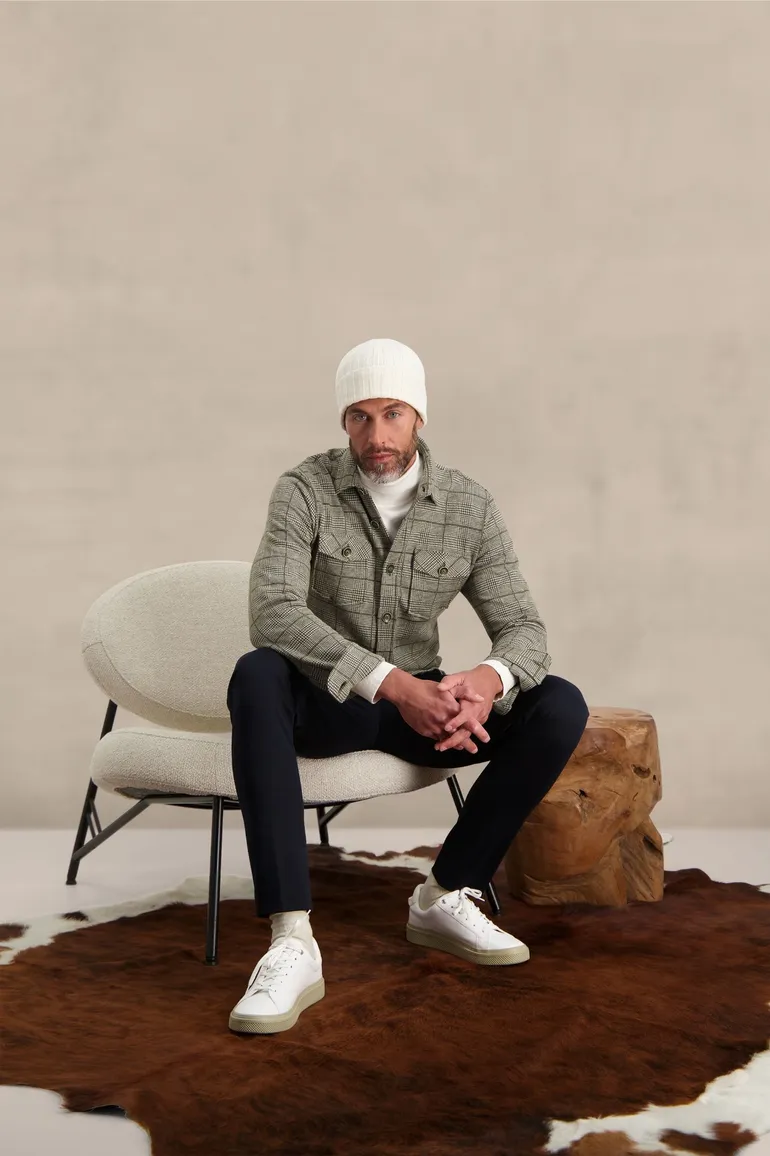 Blue Industry overshirt bruin