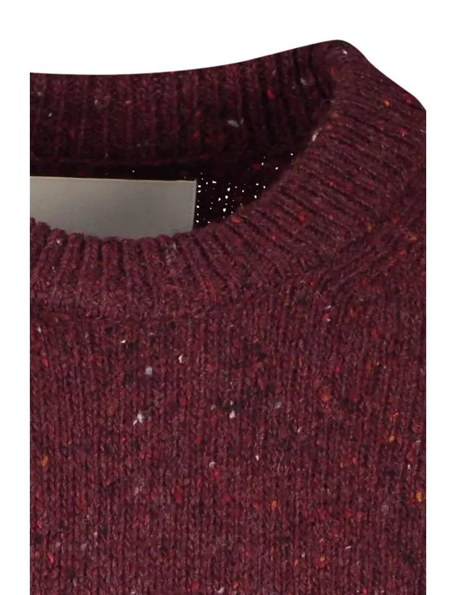 Gant trui rood wol ronde hals