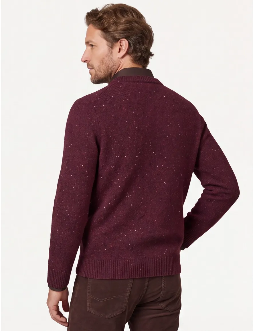 Gant trui rood wol ronde hals