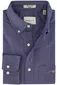 Gant casual overhemd Regular Fit blauw effen katoen witte knopen