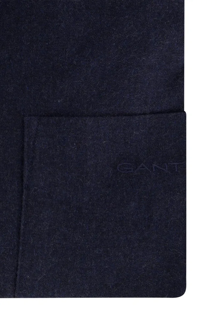 Gant casual heren overhemd regular fit donkerblauw katoen