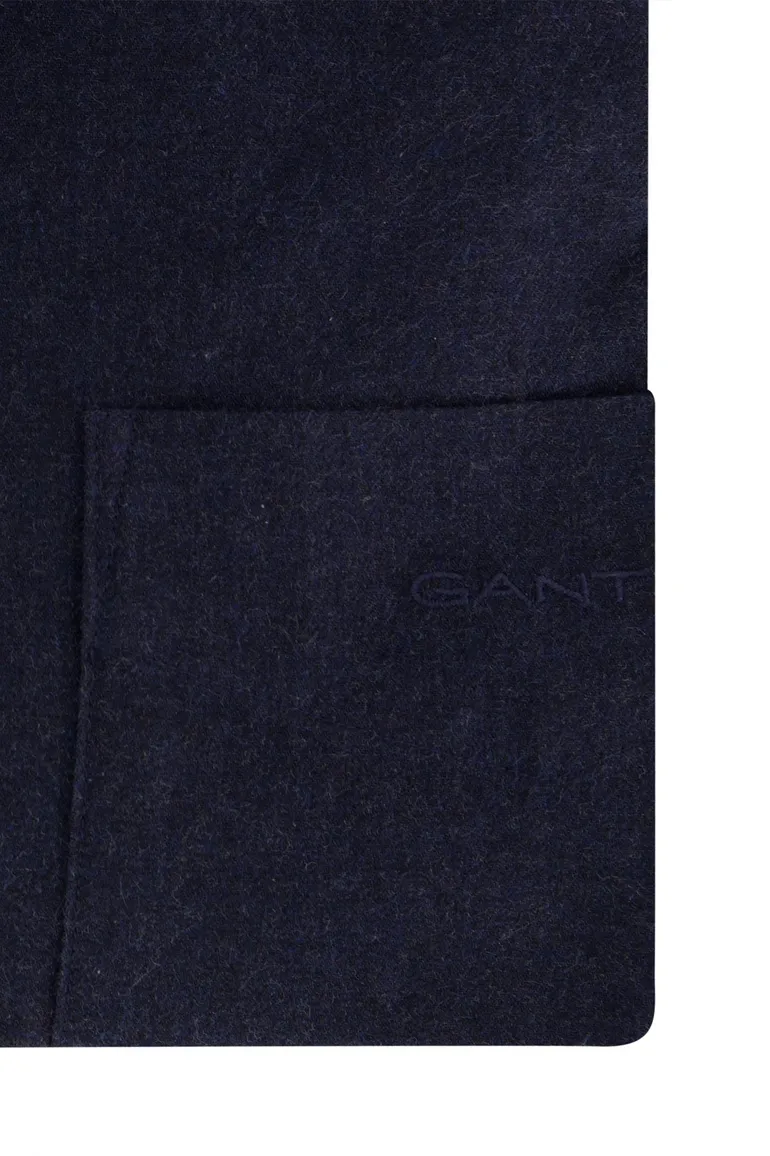 Gant overhemd donkerblauw borstzak button-down