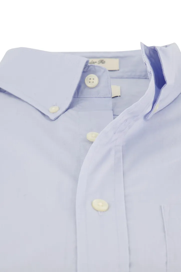 Gant overhemd Regular Fit normale fit lichtblauw katoen